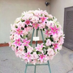 Pink Tribute Wreath