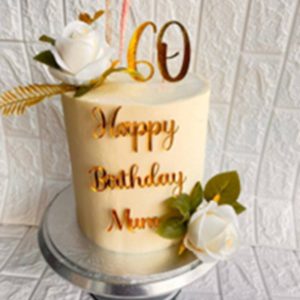 60 Years Celebration Cake