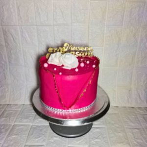 Fondant Cake - Pink